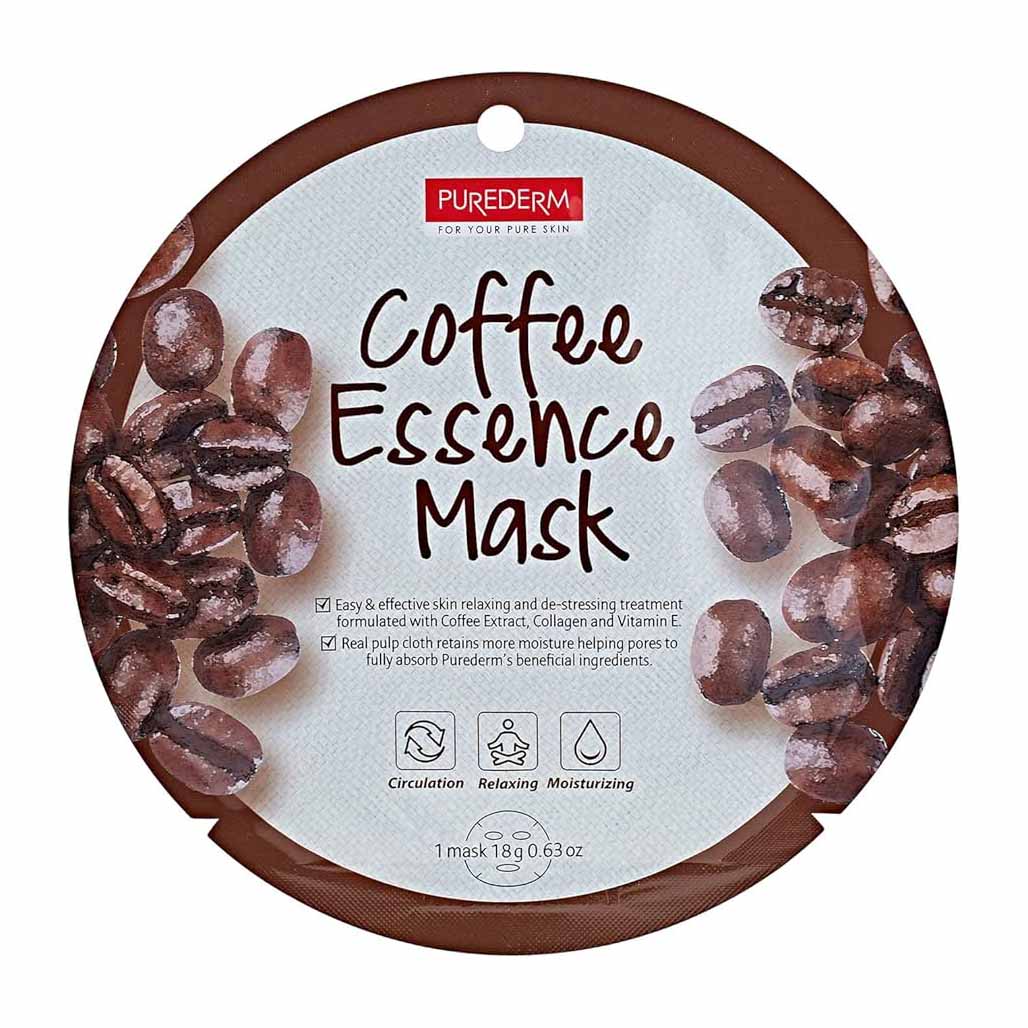 سيروم | Purederm Coffee Essence Sheet Mask - 1 Sheet