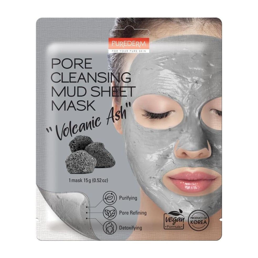 غسول | Purederm Pore Cleansing Mud Sheet Mask - 1 Sheet
