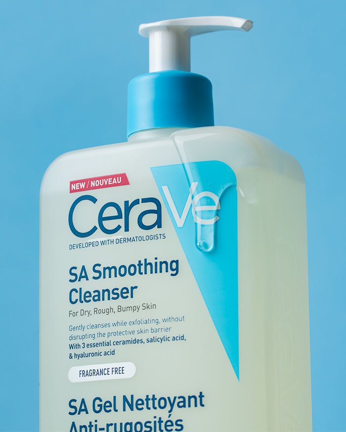 Cerave SA Smoothing cleanser for dry rough bumpy skin
