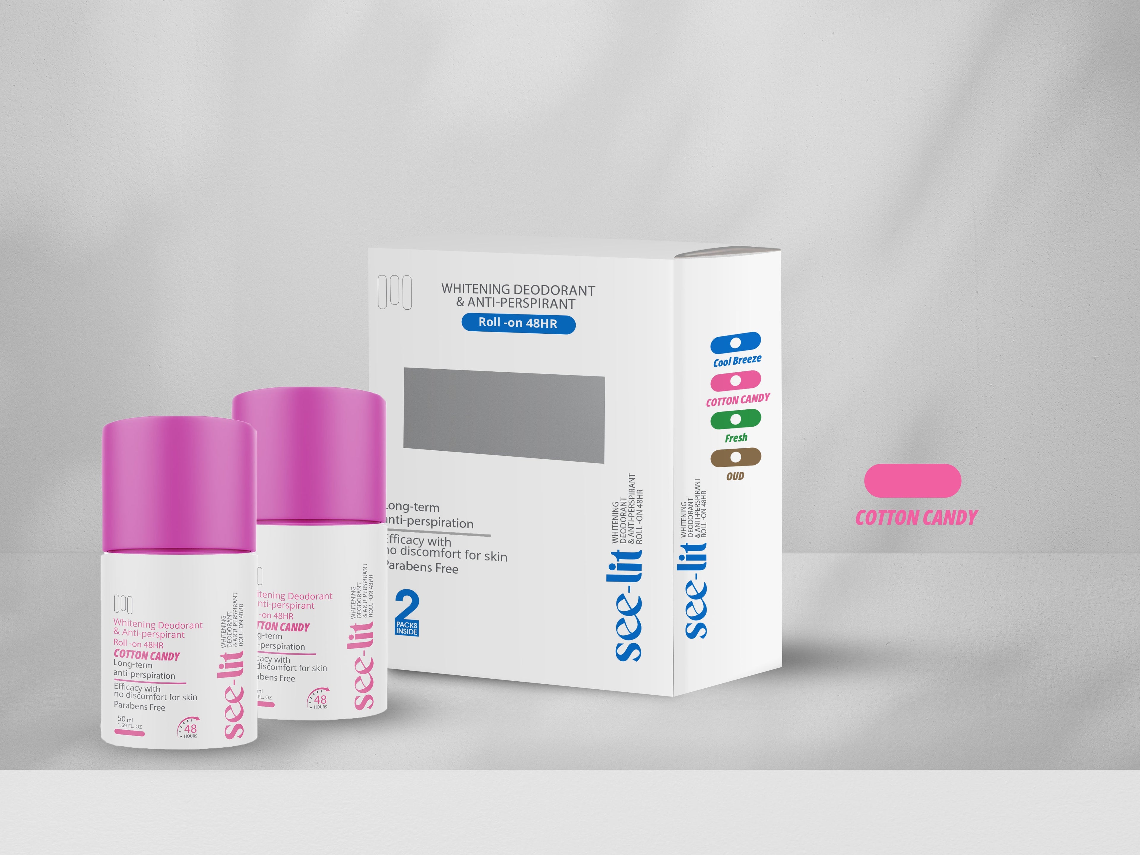 See-lit Rollon Cotton candy promo 2*50 ML