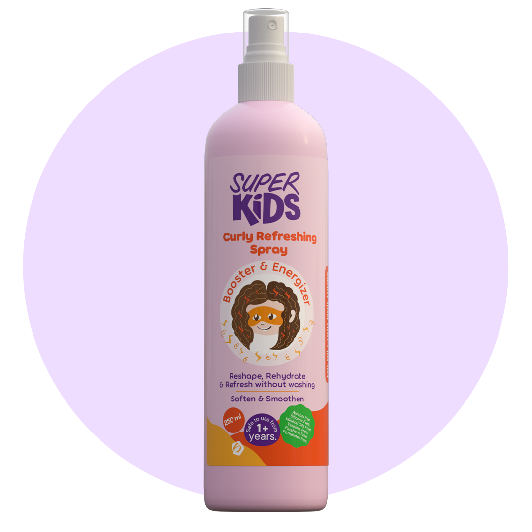 بخاخ سوبر كيدز المنعش للشعر الكيرلي للأطفال | SuperKids Curly Refreshing Spray