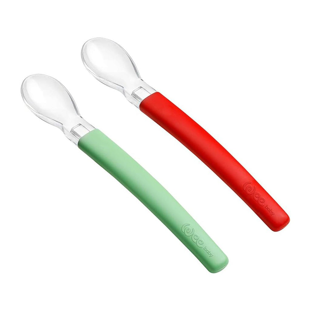منتج Wee Baby للعناية بالأم والطفل | Wee Baby Feeding Spoons Silicone - 2 Pcs