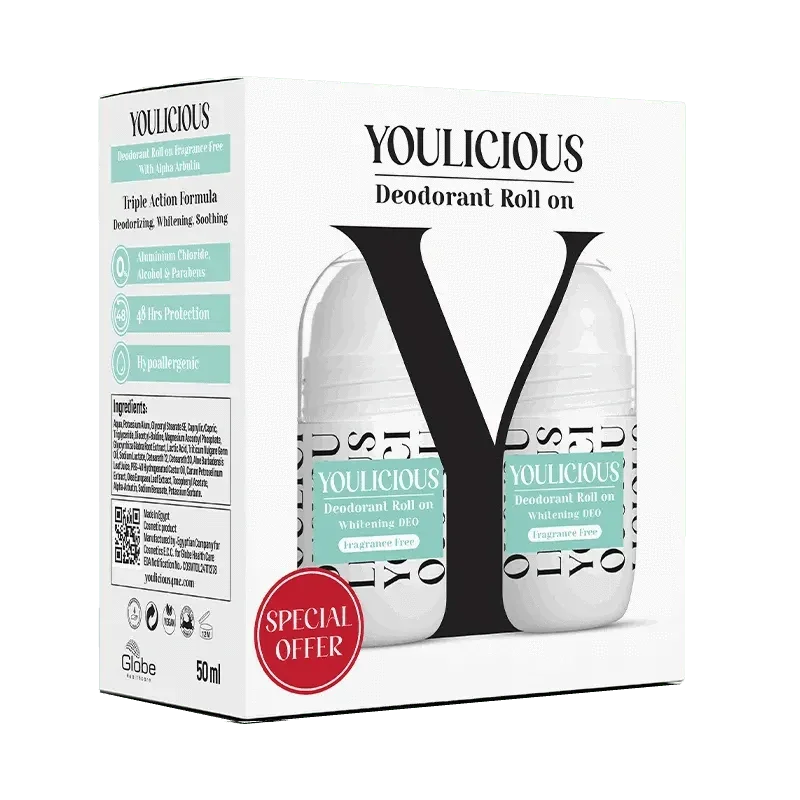 youlicious deodorant roll on promo ( fragrance free 2 pcs)