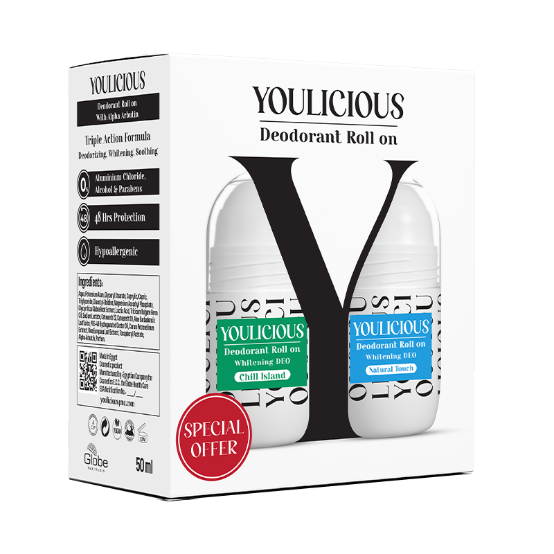 youlicious deodorant roll on promo ( chill island+Natural touch)